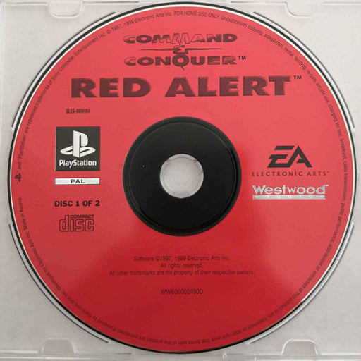 Erstatningsdisk: Command & Conquer - Red Alert [PS1] (Brukt) Disk 1 [A-]