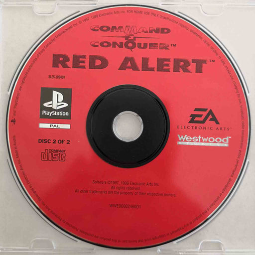 Erstatningsdisk: Command & Conquer - Red Alert [PS1] (Brukt) Disk 2 [A-]
