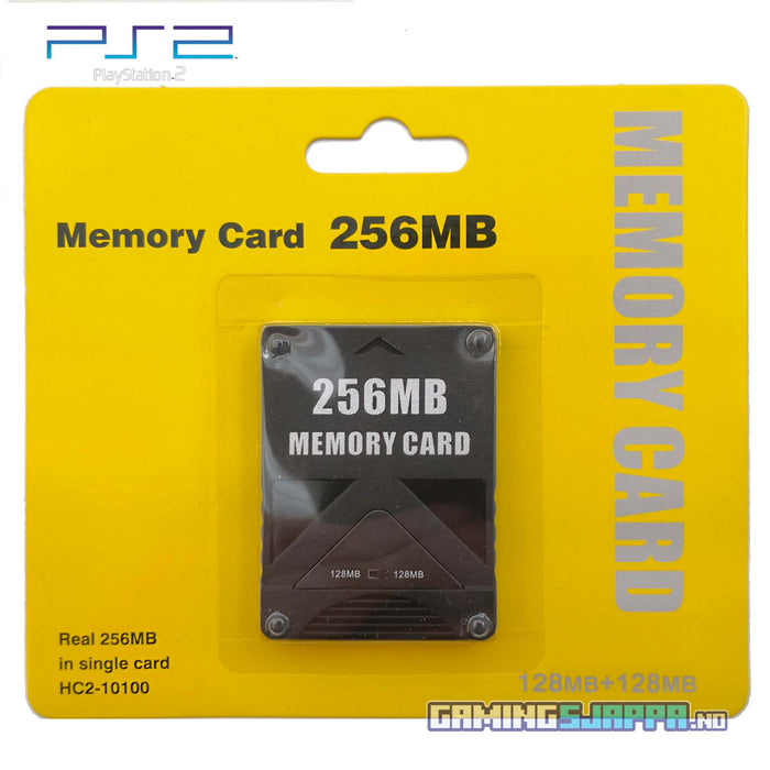 Minnekort til PlayStation 2 - PS2 Memory Card fra 8MB til 256MB 256MB