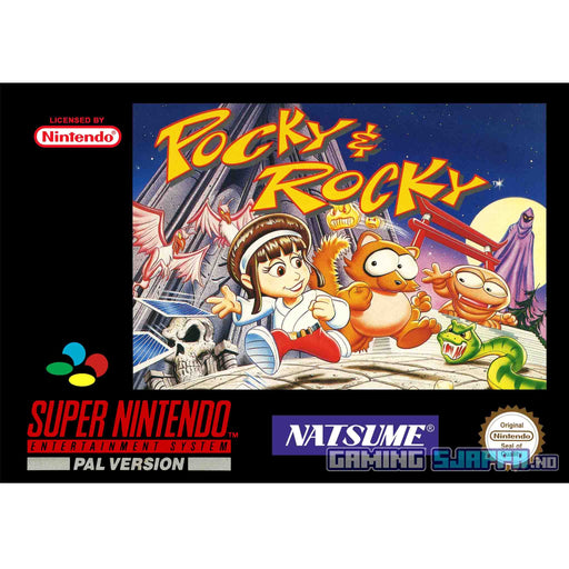 SNES: Pocky & Rocky (Brukt)