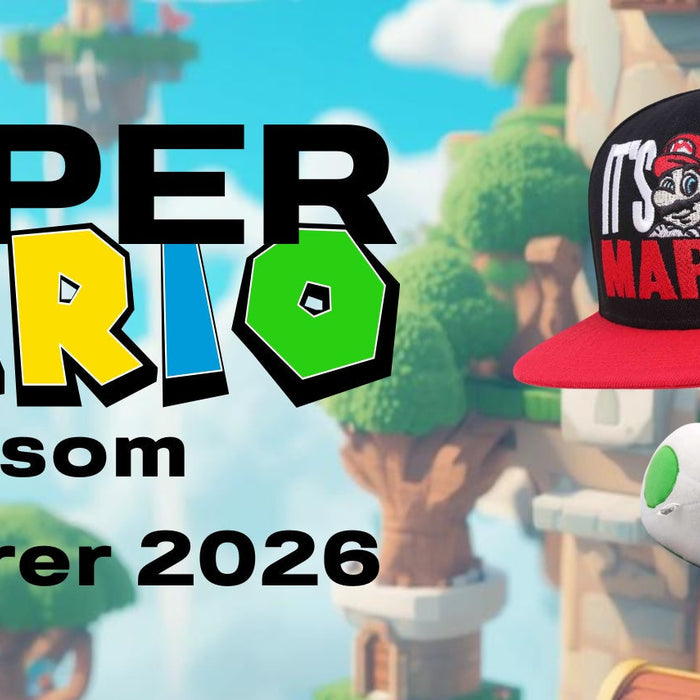 Super Mario-merch som dominerer 2026: Caps, figurer og collectibles