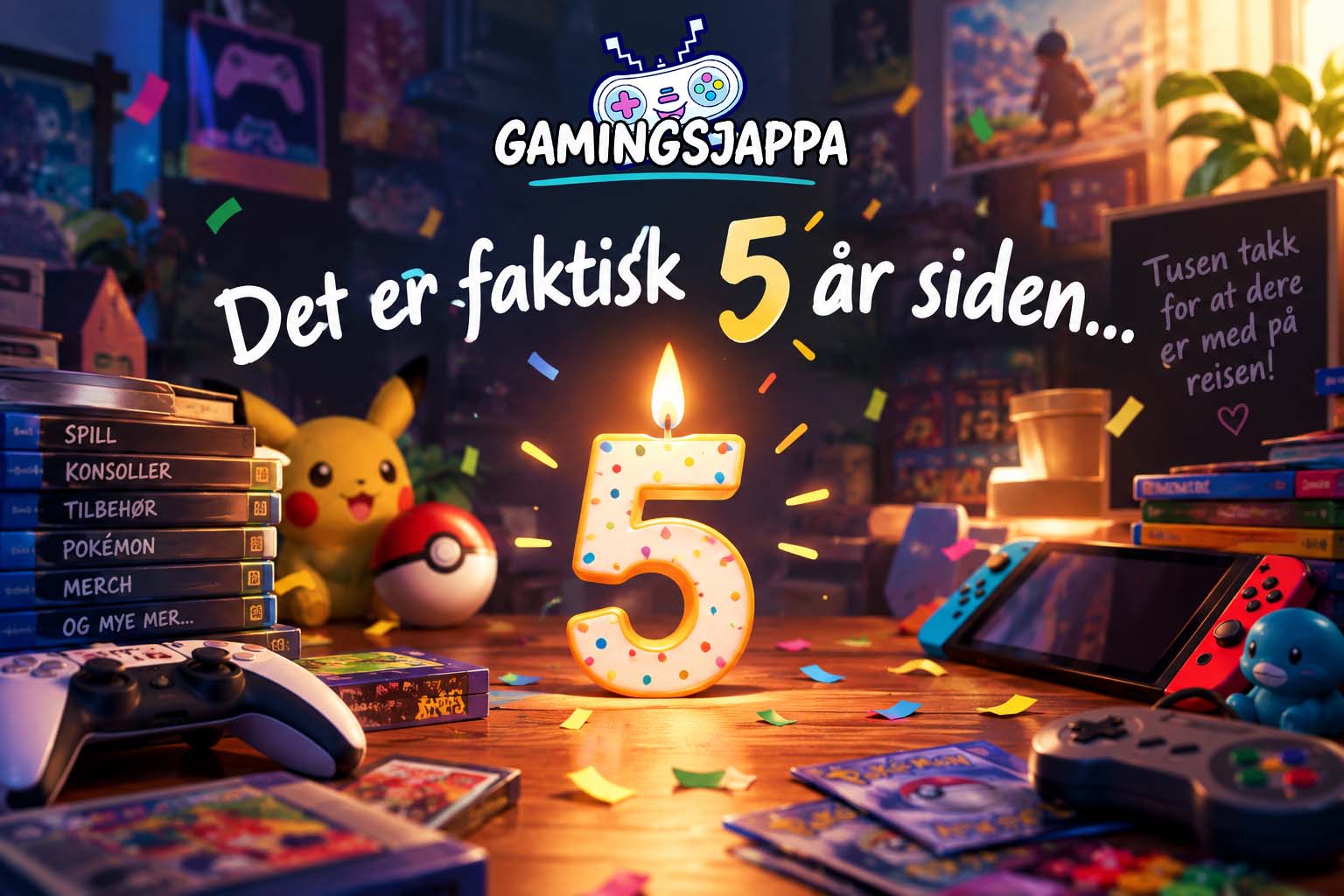 🎮I dag er det faktisk 5 år siden eventyret startet!