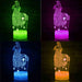 3D LED-lamper med spillmotiv: PlayStation | Zelda | Mario | Fortnite | Roblox Fortnite Loot Llama