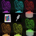 3D LED-lamper med spillmotiv: PlayStation | Zelda | Mario | Fortnite Super Mario