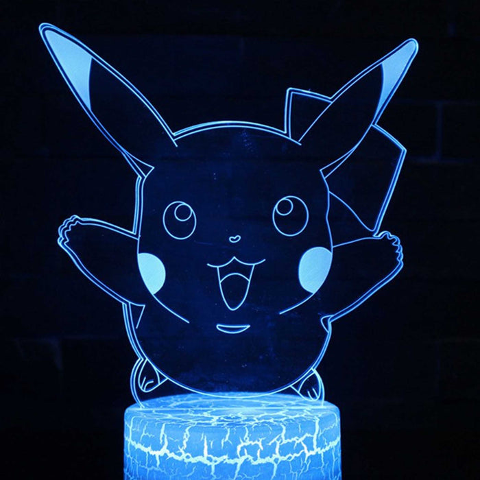 3D LED-lamper med Pokémon-motiv Flyvende Pikachu