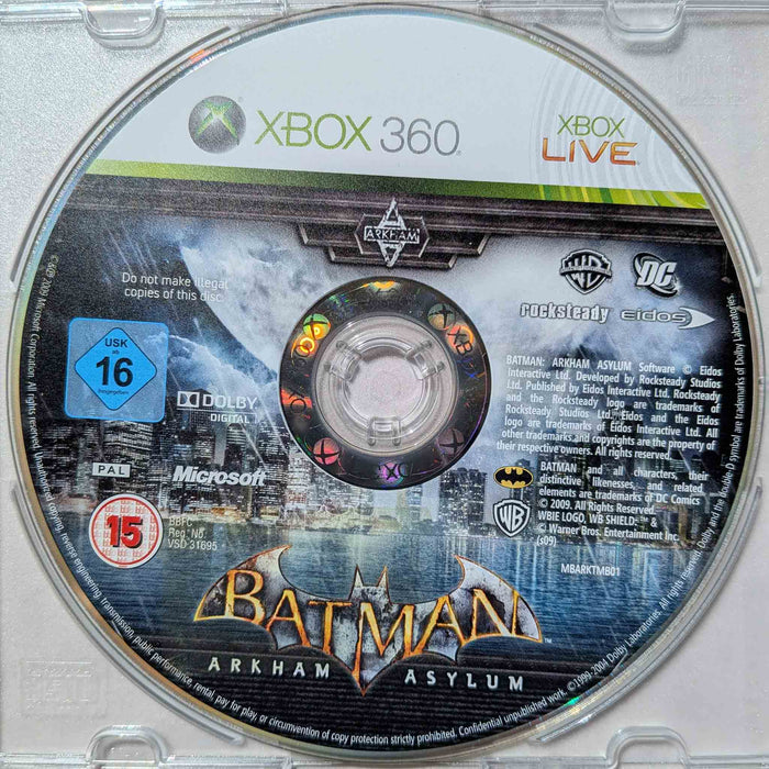 Erstatningsdisk: Batman - Arkham Asylum [360] (Brukt)
