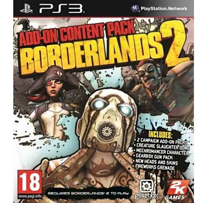 PS3: Borderlands 2 - Add-on Content Pack (Brukt) - Gamingsjappa.no