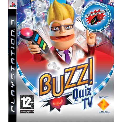 PS3: Buzz! Quiz TV (Brukt) Bundle Edition SCN [A A A-]
