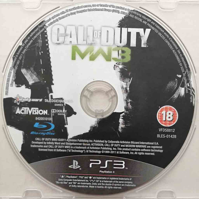 Erstatningsdisk: Call of Duty - Modern Warfare 3 [PS3] (Brukt) - Gamingsjappa.no