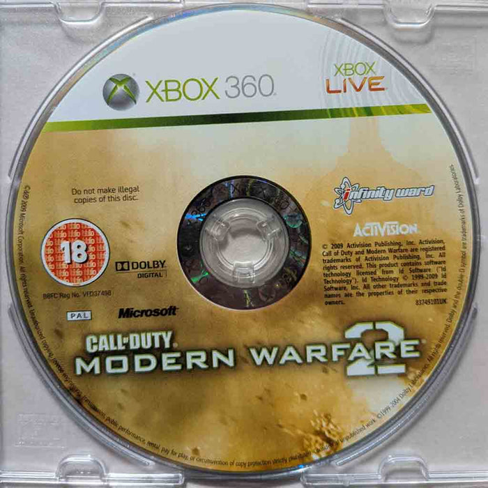 Erstatningsdisk: Call of Duty - Modern Warfare 2 [360] (Brukt)