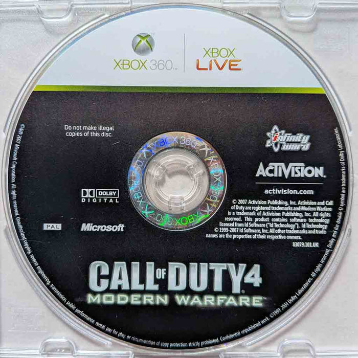 Erstatningsdisk: Call of Duty 4 - Modern Warfare [360] (Brukt)