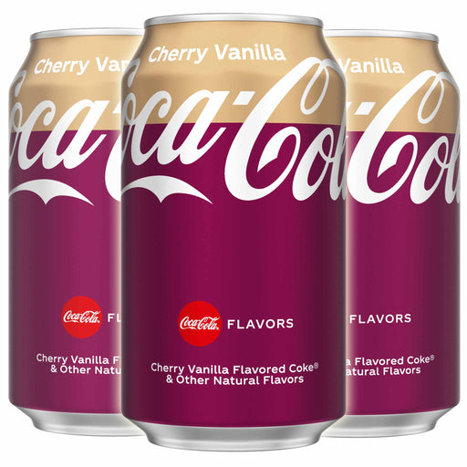 Brus: Coca-Cola med kirsebær og vaniljesmak (Cherry Vanilla Coke) [355ml]