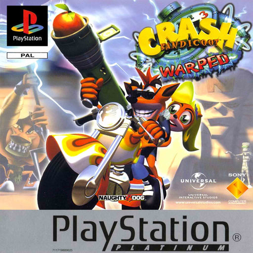 PS1: Crash Bandicoot 3 - Warped (Brukt)