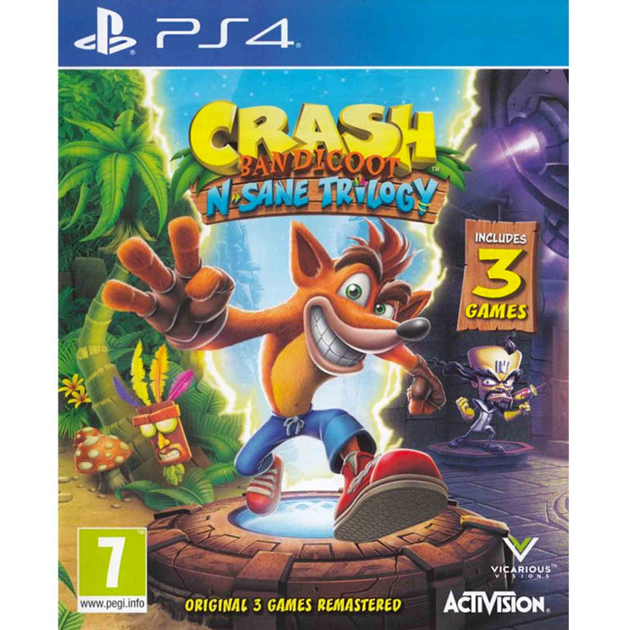 PS4: Crash Bandicoot N'sane Trilogy (Brukt)