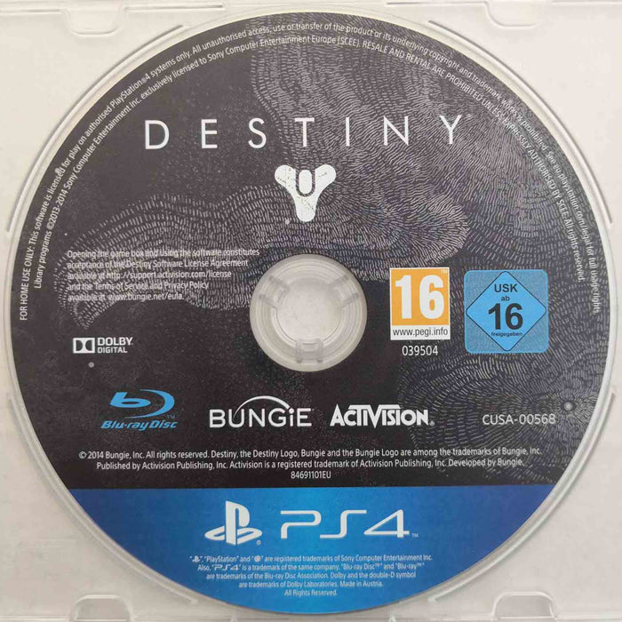 Erstatningsdisk: Destiny [PS4] (Brukt)