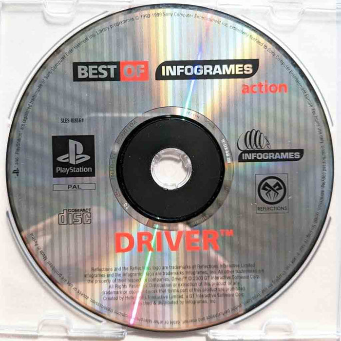 Erstatningsdisk: Driver [Best of Infogrames] [PS1] (Brukt)