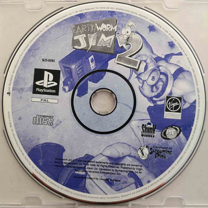 Erstatningsdisk: Earthworm Jim 2 [PS1] (Brukt)