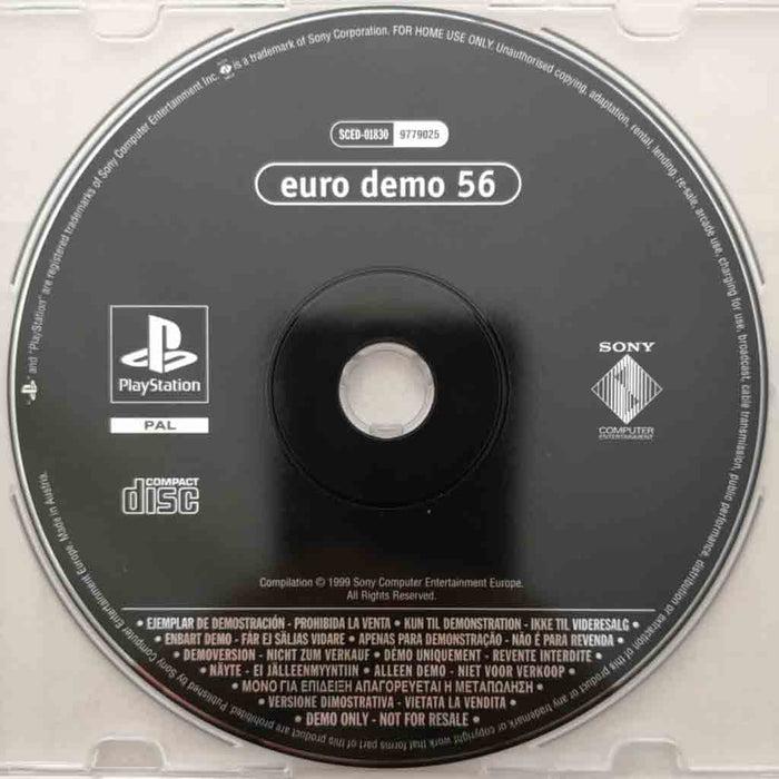 Demodisk: Euro Demo 56 [PS1] (Brukt) - Gamingsjappa.no