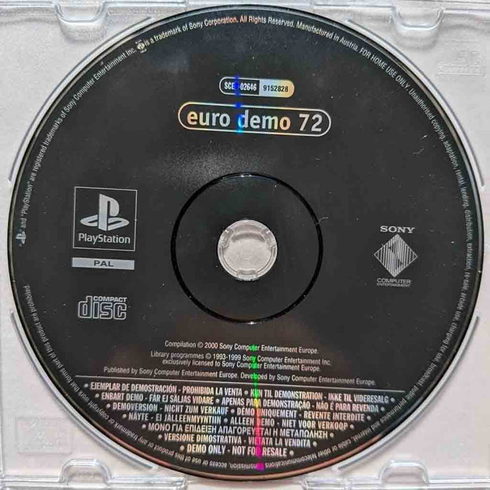 Demodisk: Euro Demo 72 [PS1] (Brukt)
