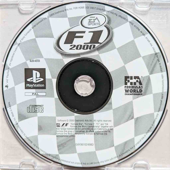 Erstatningsdisk: F1 2000 [PS1] (Brukt)
