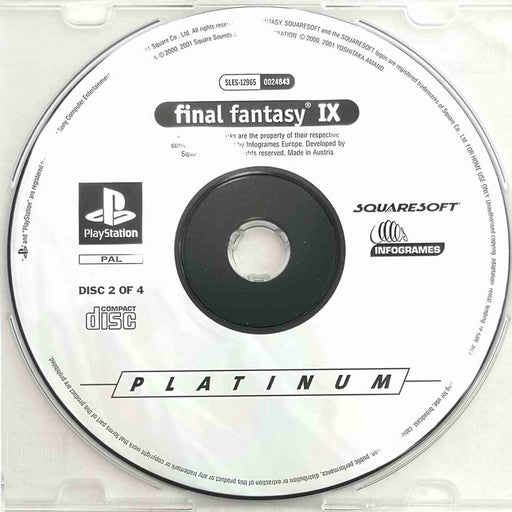 Erstatningsdisk: Final Fantasy IX [PS1] (Brukt) Disk 2 (Platinum) [A-]