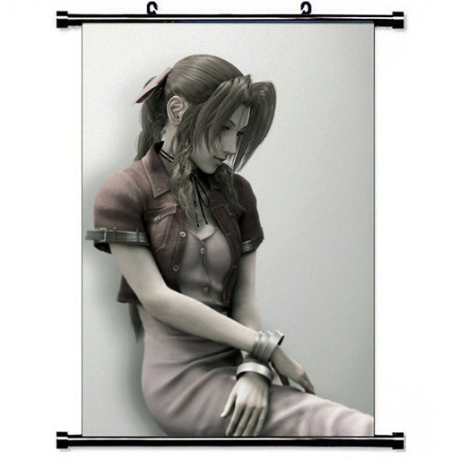 Tøyplakat: Final Fantasy VII Advent Children - Aerith Gainsborough | Wall Scroll