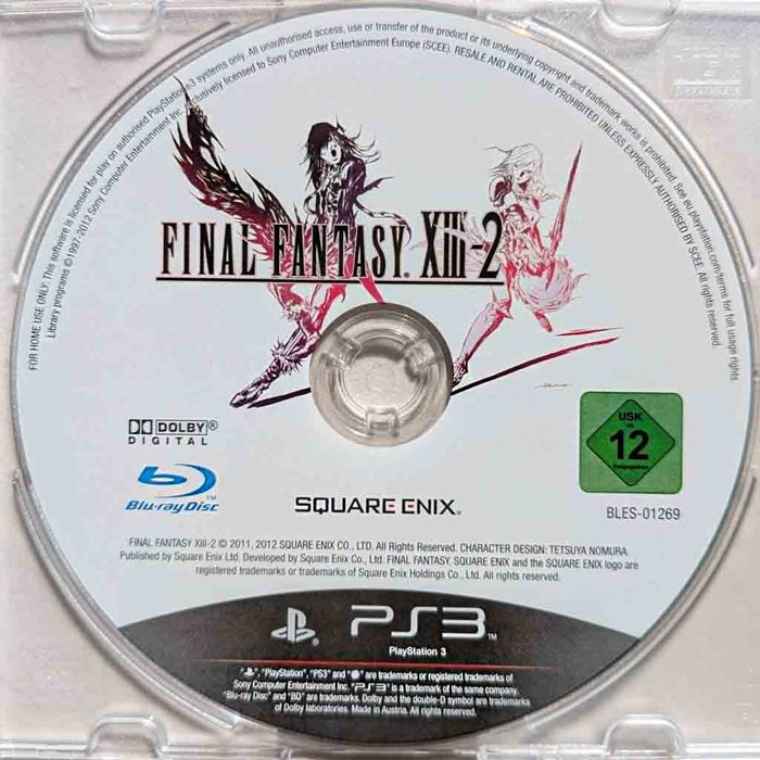 Erstatningsdisk: Final Fantasy XIII-2 [PS3] (Brukt)