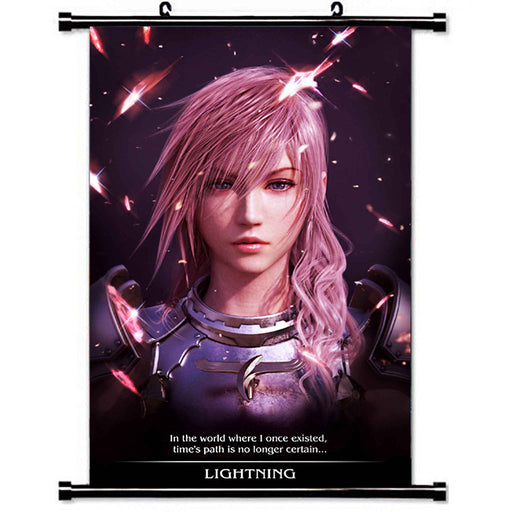 Tøyplakat: Final Fantasy XIII - Lightning | Wall Scroll - Gamingsjappa.no