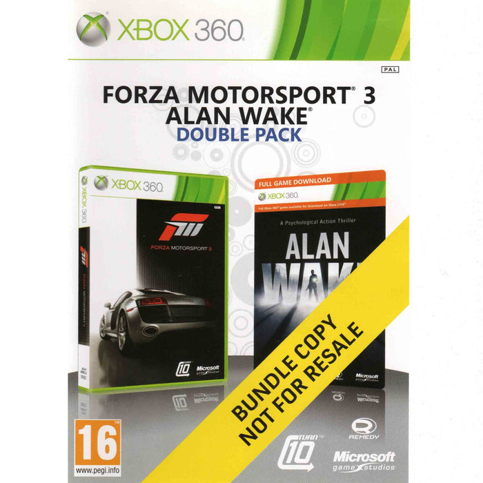 Xbox 360: Forza Motorsport 3 / Alan Wake Double Pack (Brukt)