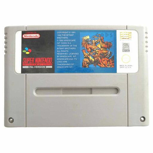 SNES: GODS (Brukt) Kun kassett SCN/UKV [A-]