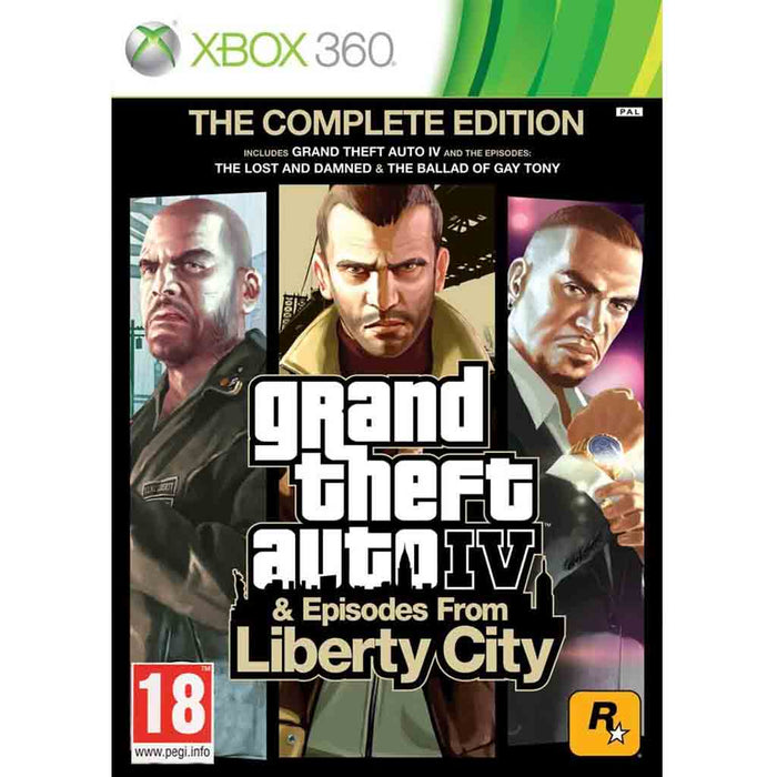 Xbox 360: Grand Theft Auto IV & Episodes From Liberty City (Brukt)