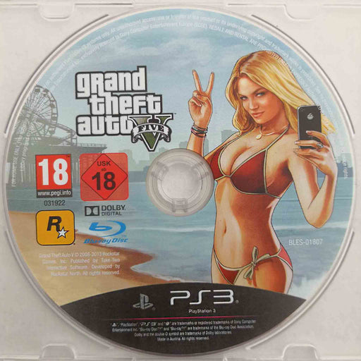 Erstatningsdisk: Grand Theft Auto V [PS3] (Brukt)