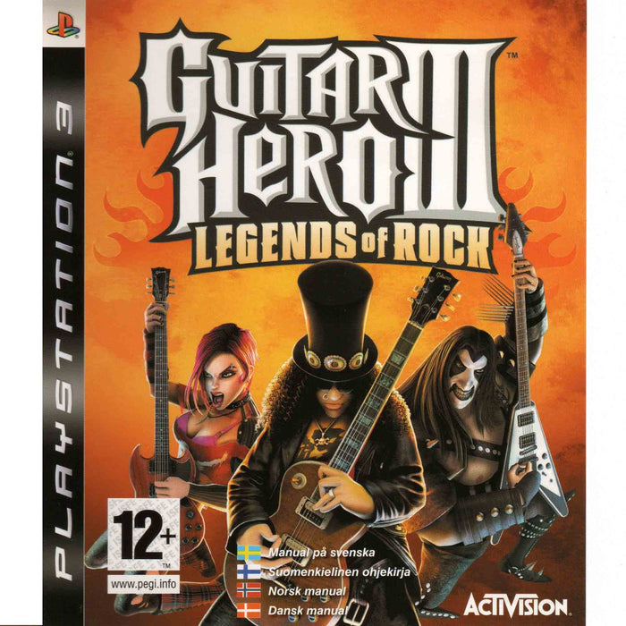 PS3: Guitar Hero III - Legends of Rock (Brukt)