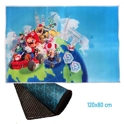 Gulvteppe: Mario Kart Tour - Hovedmotiv (120x80 cm) - Gamingsjappa.no