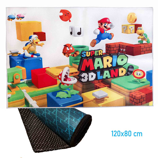 Gulvteppe: Super Mario 3D Land - Hovedmotiv (120x80 cm)