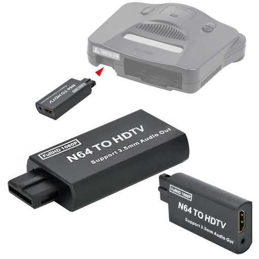 HDMI-adapter til Nintendo 64 - SNES, SFC, N64 (NTSC) og NGC