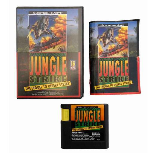 Sega Genesis: Jungle Strike - The Sequel to Desert Strike [USA] (Brukt) - Gamingsjappa.no