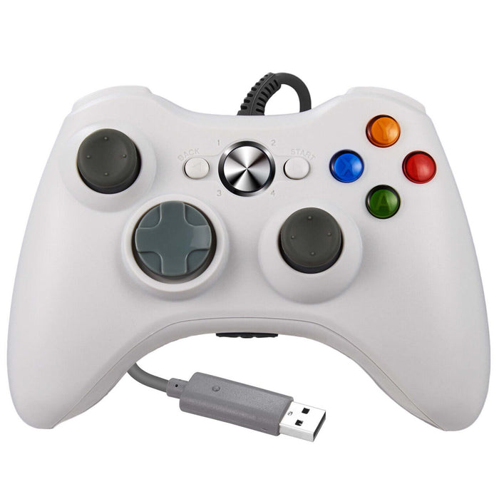 Kablet USB-kontroller til Xbox 360 (tredjepart) Hvit