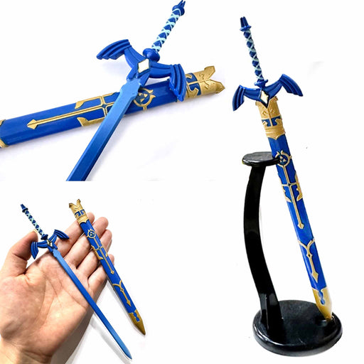 Modell: Master Sword med slire og stand fra The Legend of Zelda-serien (22cm) - Gamingsjappa.no
