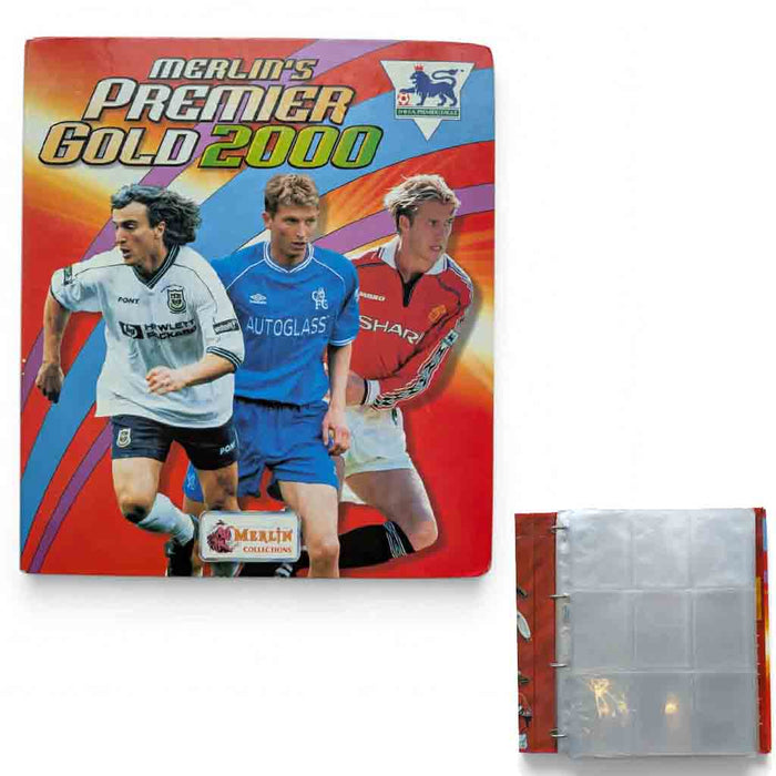 Samlealbum: Merlin's Premier Gold 2000 til fotballkort/TCG - 38 3x3 ark (Brukt)