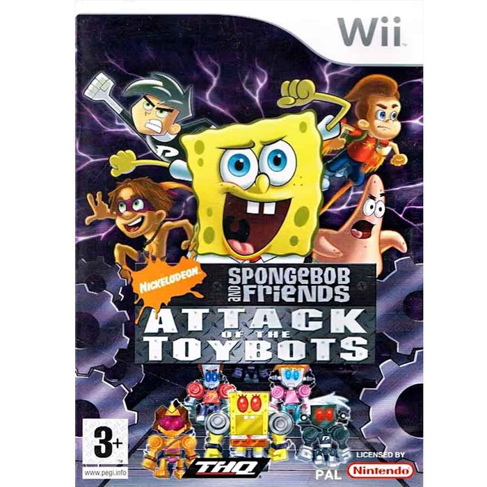 Wii: Nickelodeon SpongeBob and Friends - Attack of the Toybots (Brukt)