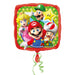 Partydekorasjon: Nintendo - Super Mario-ballong med Mario, Lugi, Peach og Toad i metallfolie