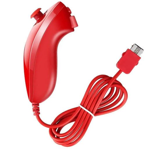 Nunchuk-kontrollere til Wii Remote (tredjepart) Rød