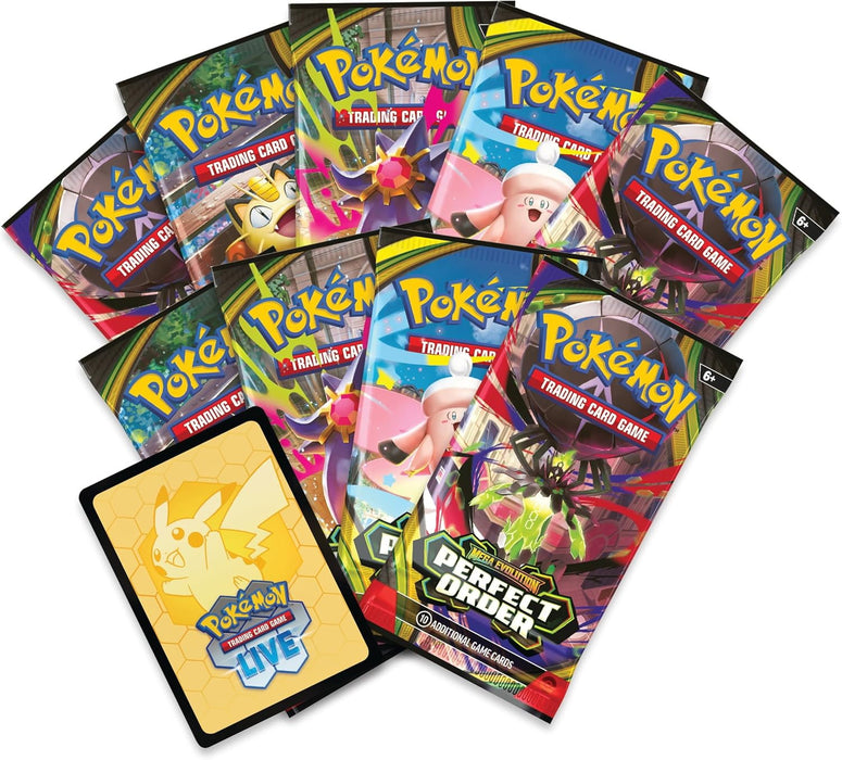 Pokémon TCG: Mega Evolution 3 Perfect Order Elite Trainer Box - Gamingsjappa.no