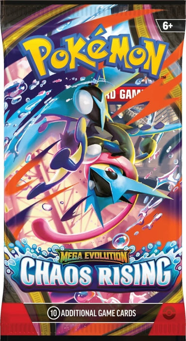 Pokémon TCG: Mega Evolution 4 Chaos Rising-boosterpakke - Gamingsjappa.no