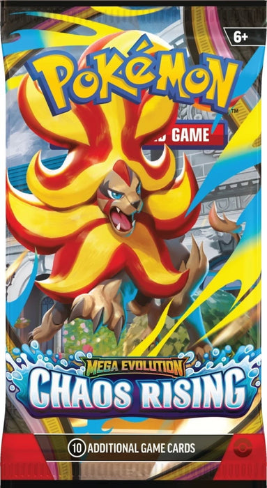 Pokémon TCG: Mega Evolution 4 Chaos Rising-boosterpakke - Gamingsjappa.no