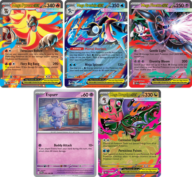Pokémon TCG: Mega Evolution 4 Chaos Rising-boosterpakke - Gamingsjappa.no