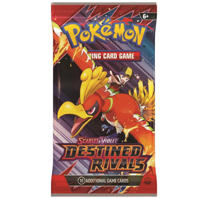 Pokémon TCG: Scarlet & Violet 10 Destined Rivals-boosterpakke - Gamingsjappa.no