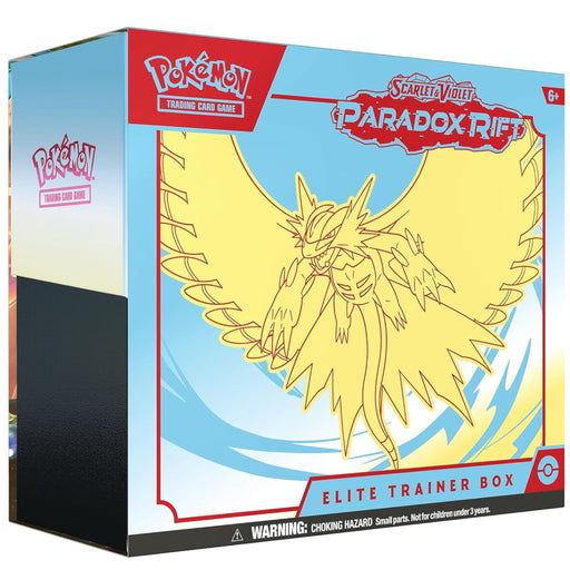 Pokémon TCG-kort: Scarlet & Violet 4 Paradox Rift - Elite Trainer Box Roaring Moon