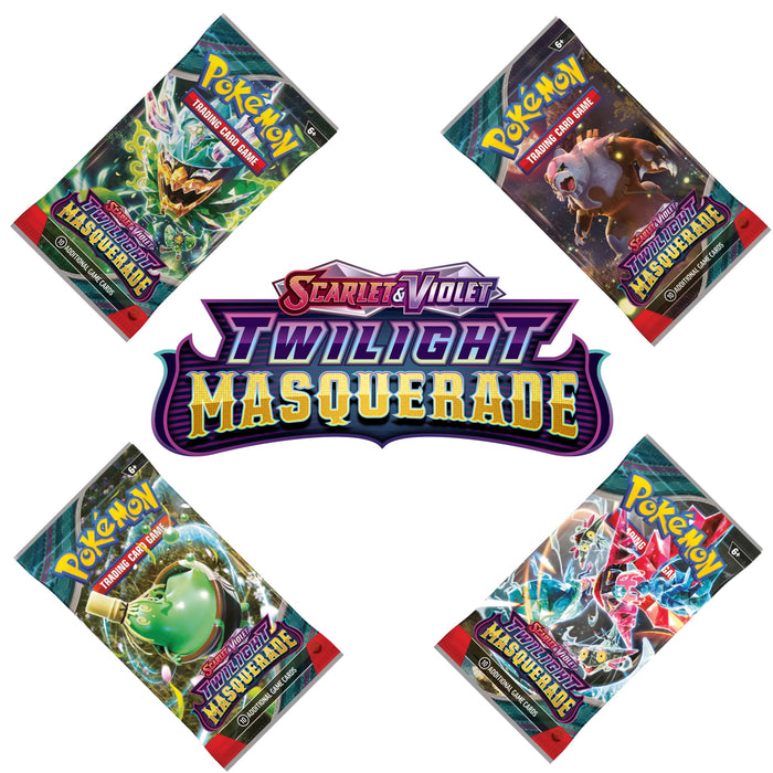 Pokémon TCG-kort: Scarlet & Violet 6 Twilight Masquerade-boosterpakke